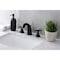 Kingston Brass KB4980BX Widespread Bathroom Faucet with Pop-Up Drain, Matte Black KB4980BX - alternate 5
